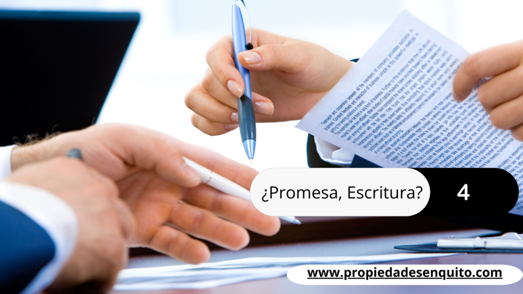 promesa o escritura