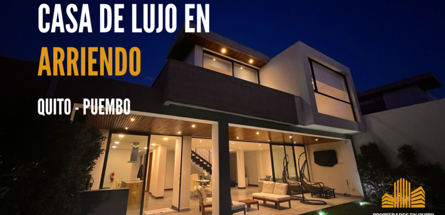 Casa Moderna en Renta/Venta – Puembo